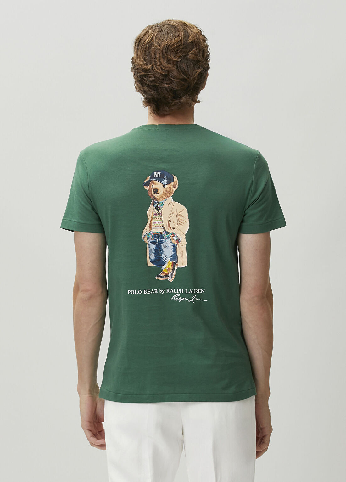 Polo Ralph Lauren Custom Slim Fit Yeşil T-shirt görsel 4