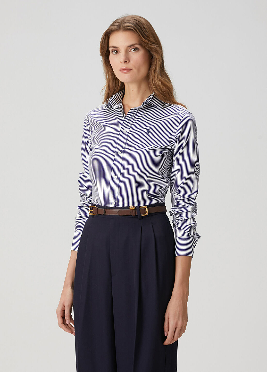 Polo Ralph Lauren Mavi Beyaz Çizgili Gömlek