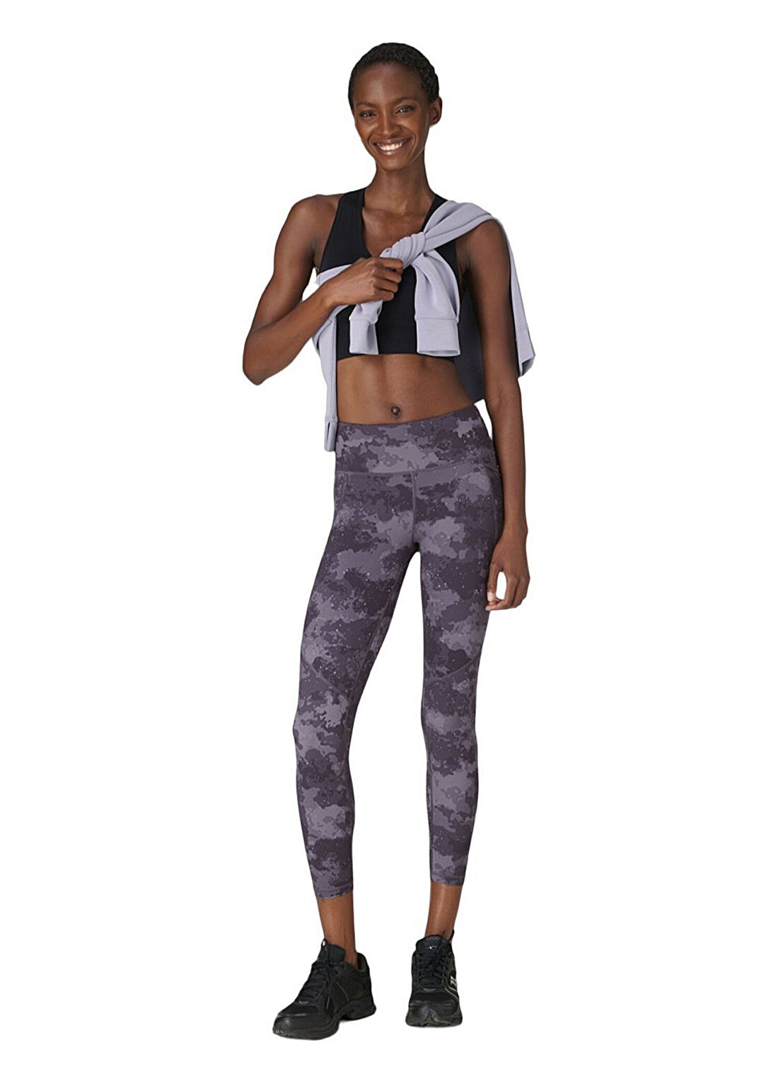 Sweaty Betty Power 7/8 Workout Leggings Mavi Desenli Kadın Spor Tayt