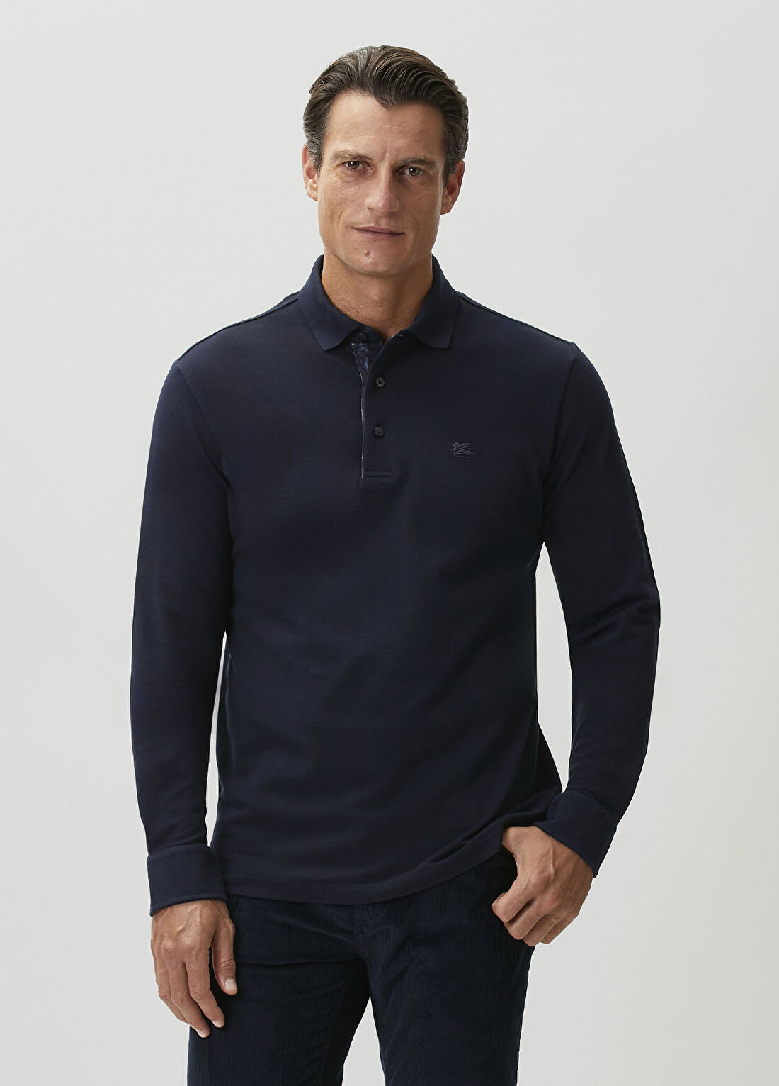 Etro Lacivert Polo T-shirt