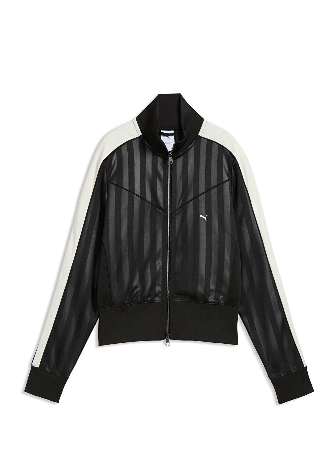 Puma T7 Black Dik Yaka Fermuarlı Kadın Track Spor Ceket