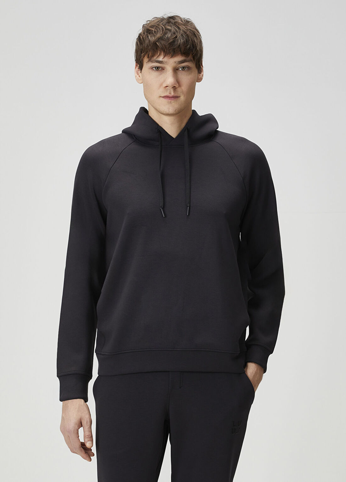 lululemon Smooth Spacer Siyah Kapüşonlu Sweatshirt