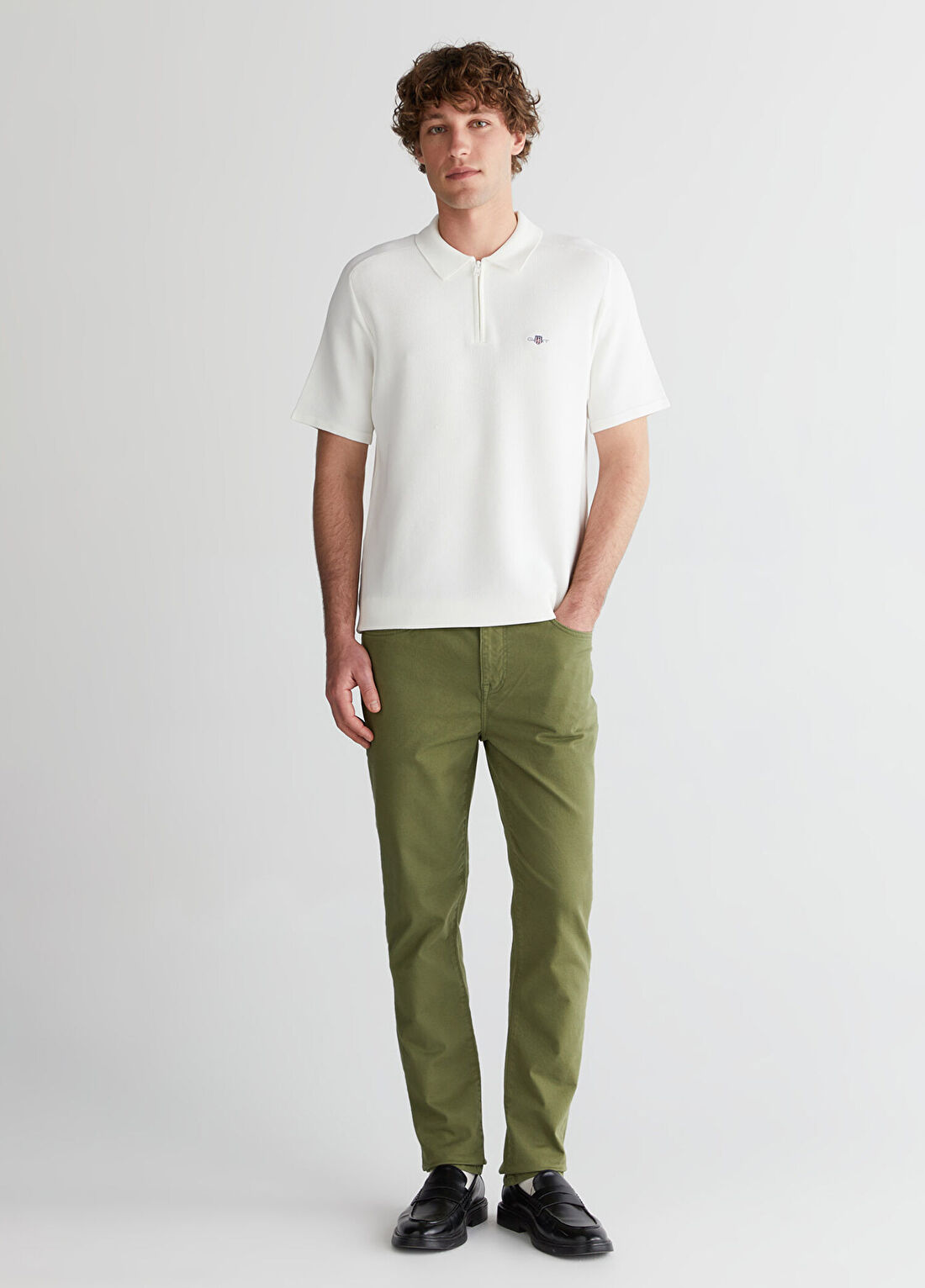 Gant Yeşil Slim Fit Erkek Jean Pantolon