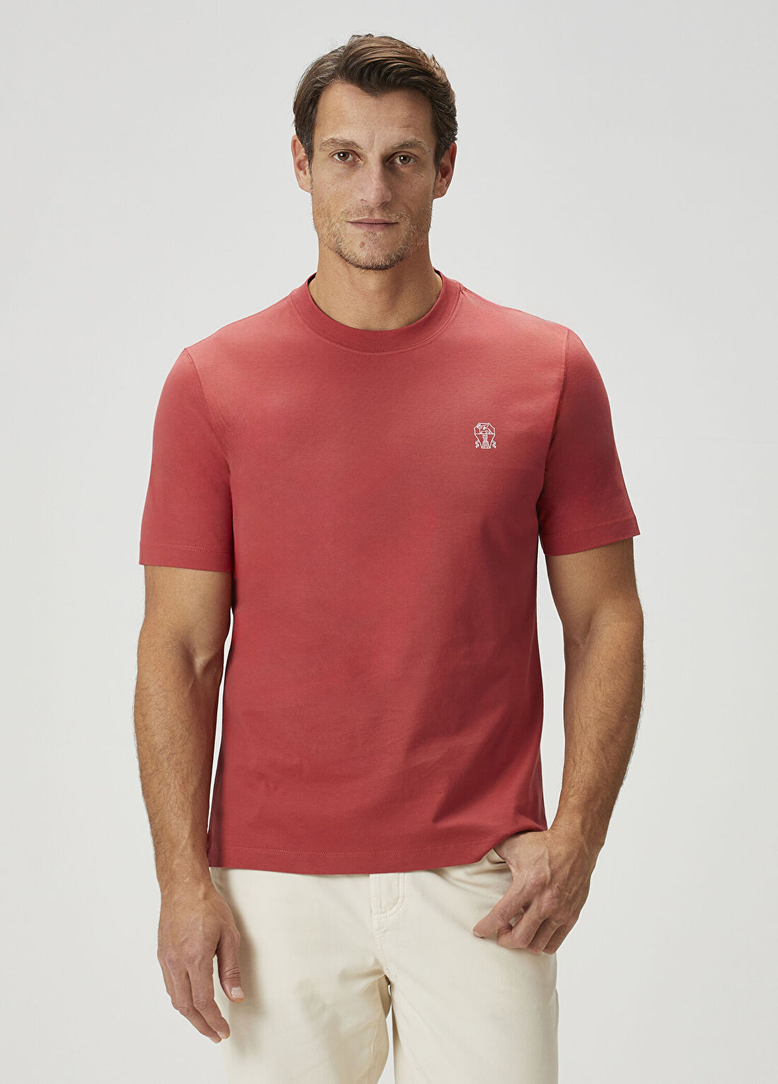 Brunello Cucinelli Açık Pembe T-shirt