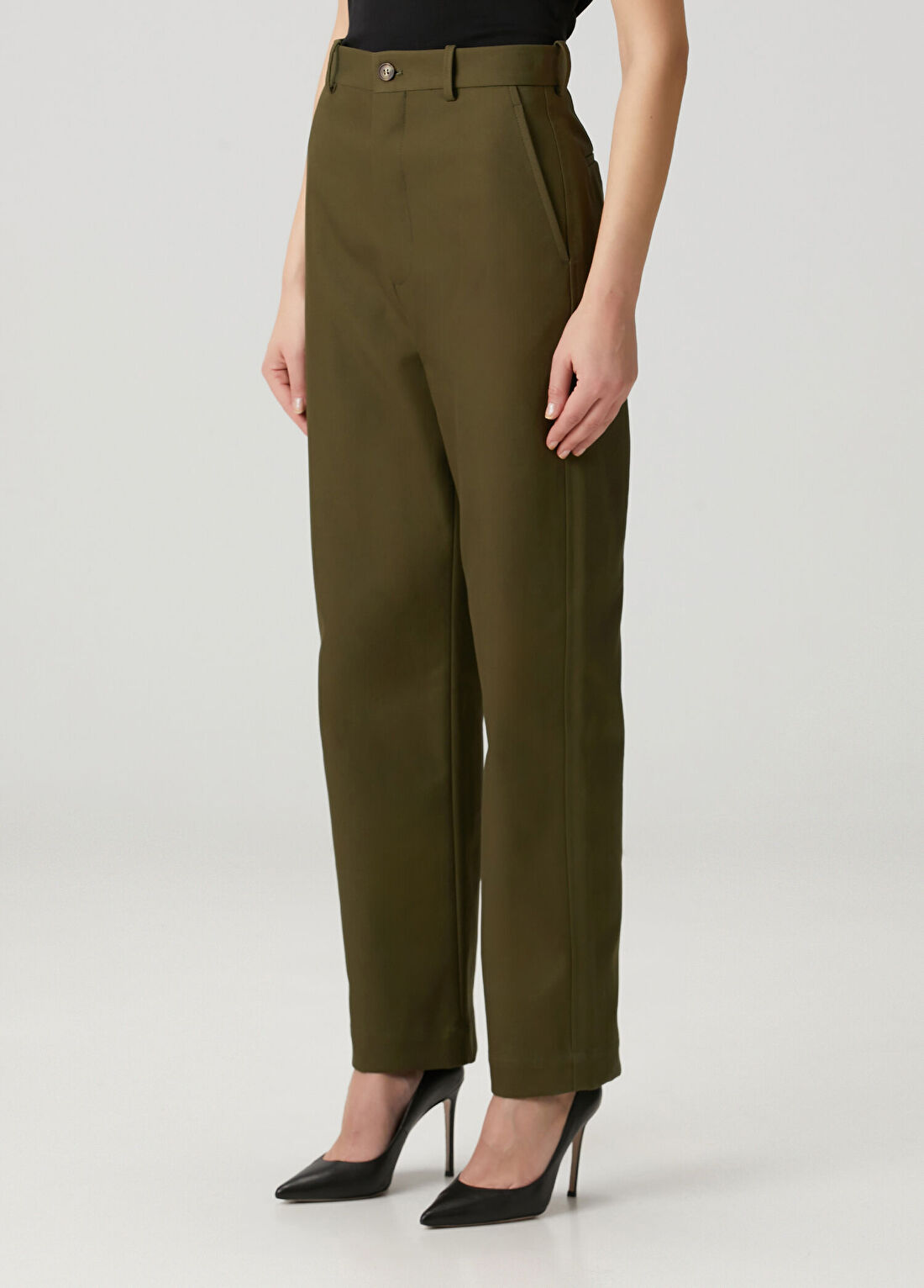 Wardrobe Nyc Koyu Yeşil Pantolon görsel 2