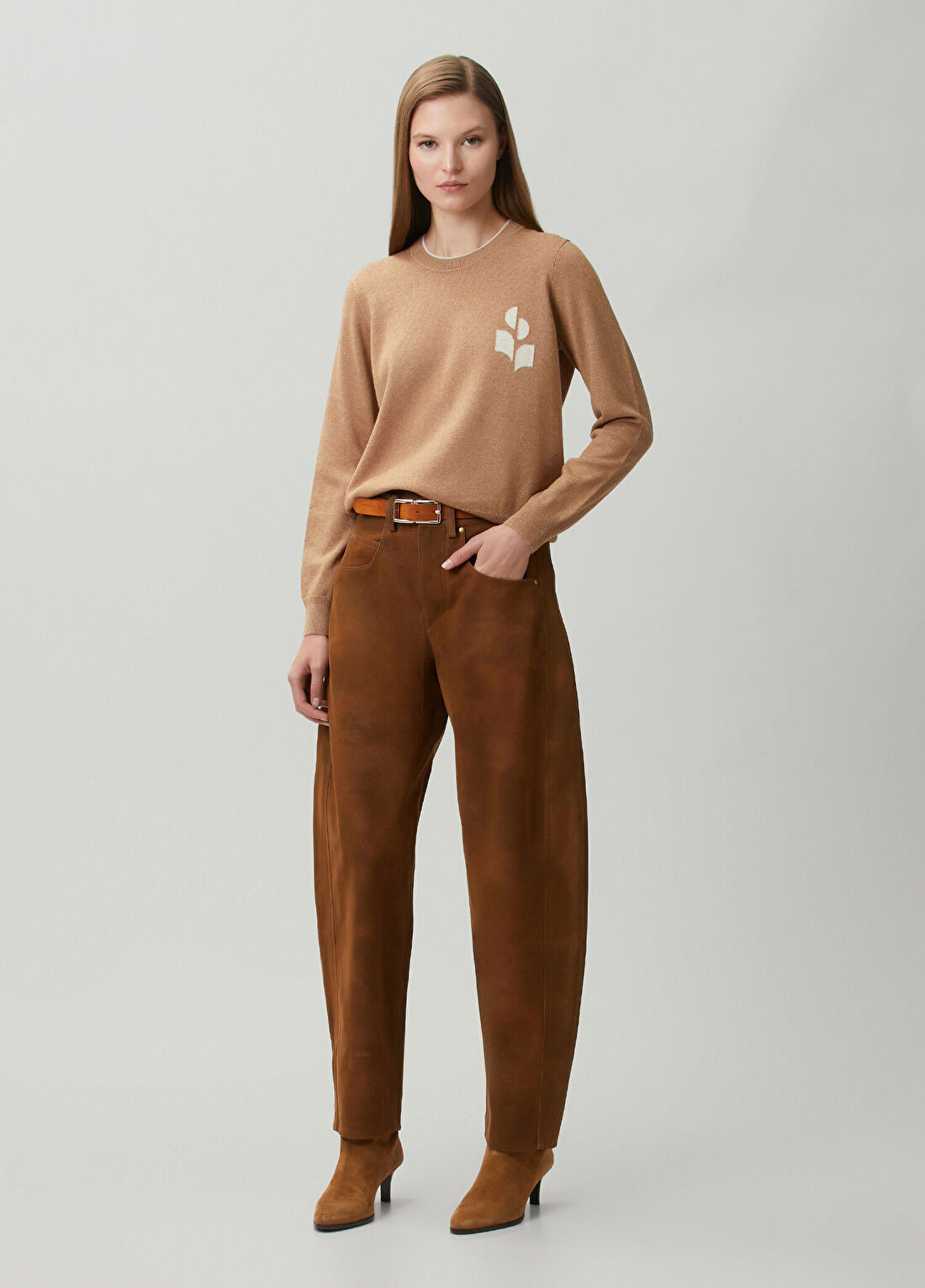 Marant Etoile Lanta Camel Triko görsel 2