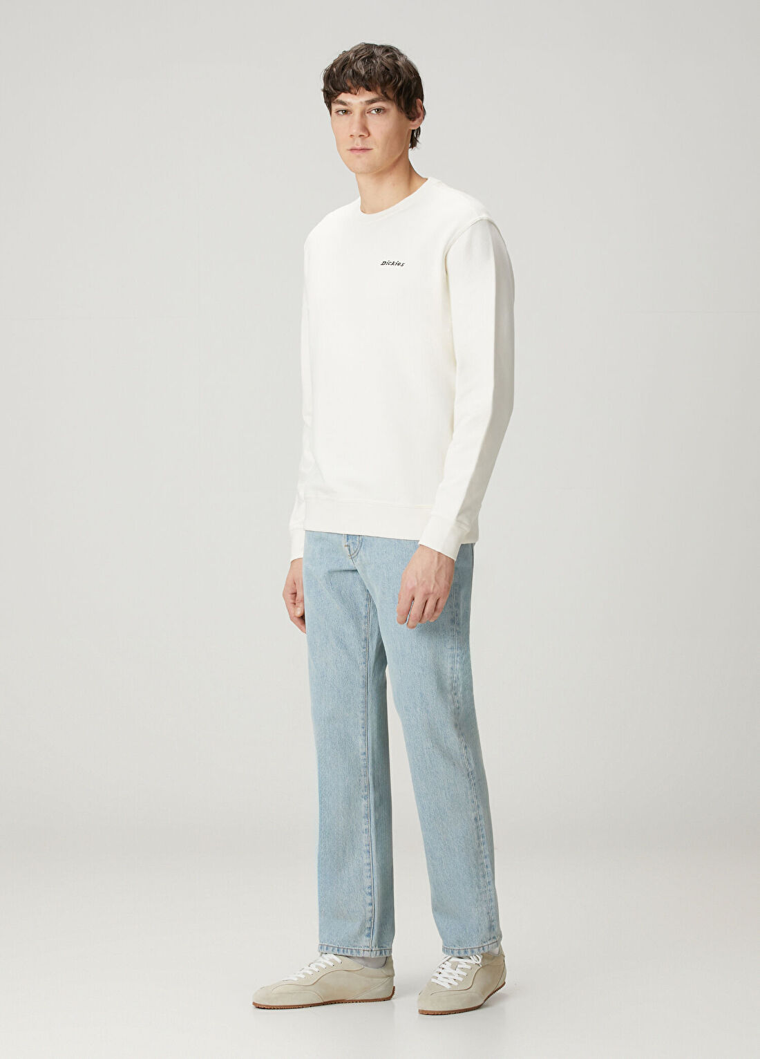 Dickies Loretto Ekru Sweatshirt görsel 2
