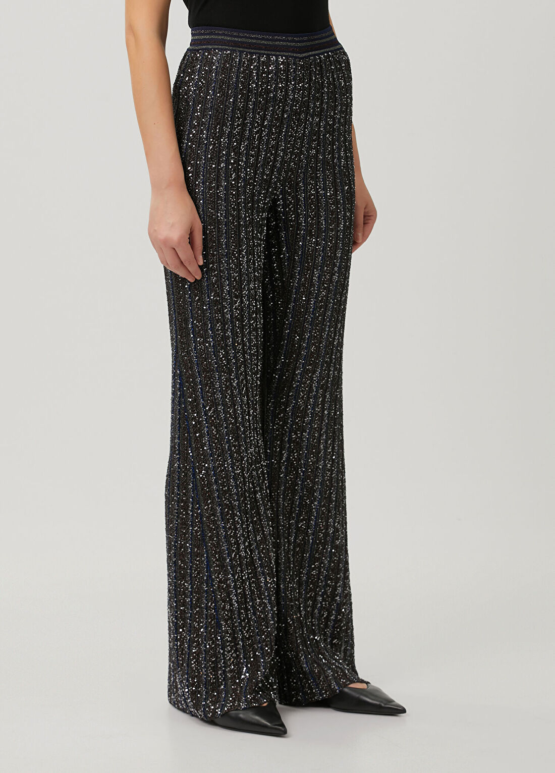 Missoni Siyah Payetli Pantolon görsel 3