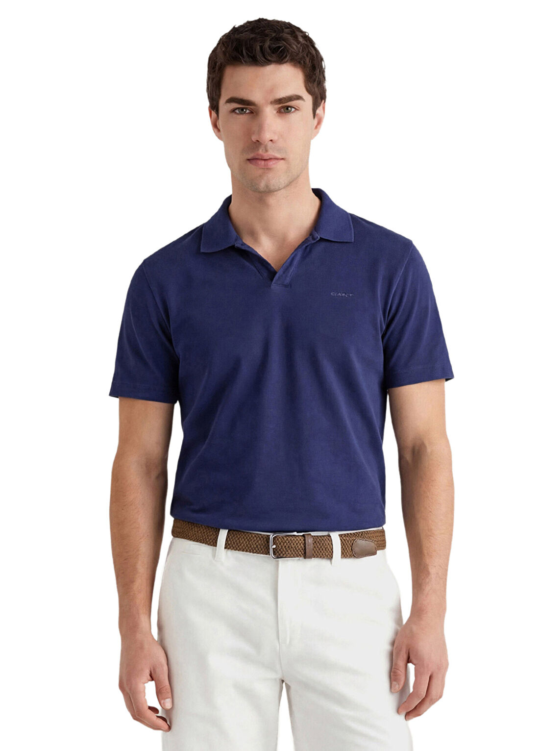 Gant Mavi Polo Yaka Regular Fit Kısa Kollu Erkek T-Shirt