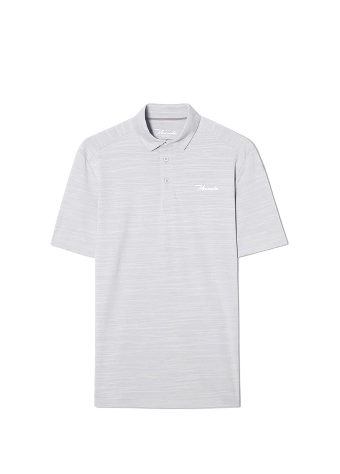 Macade Golf Flight Gri Polo Yaka Kısa Kollu Erkek Spor T-Shirt MPS2534902