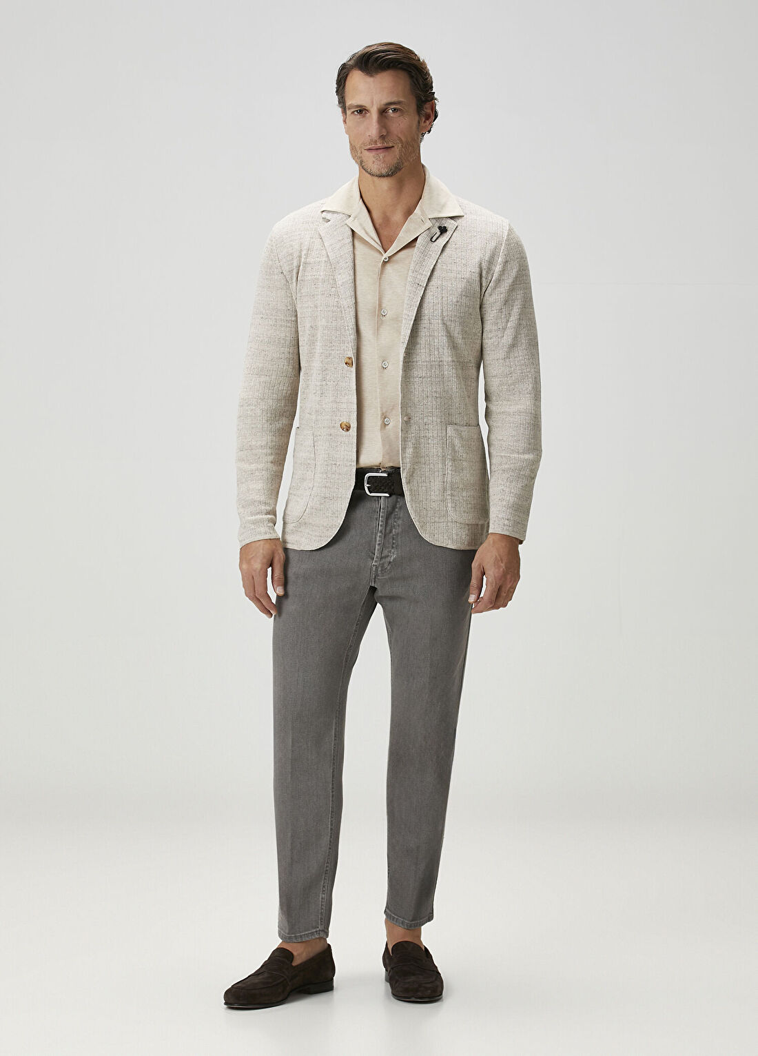 Lardini Gri Jean Pantolon
