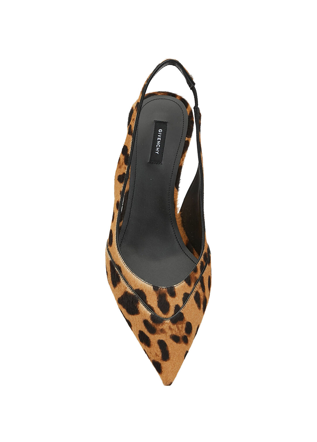 Givenchy Tape Leopar Desenli Deri Topuklu Ayakkabı görsel 4