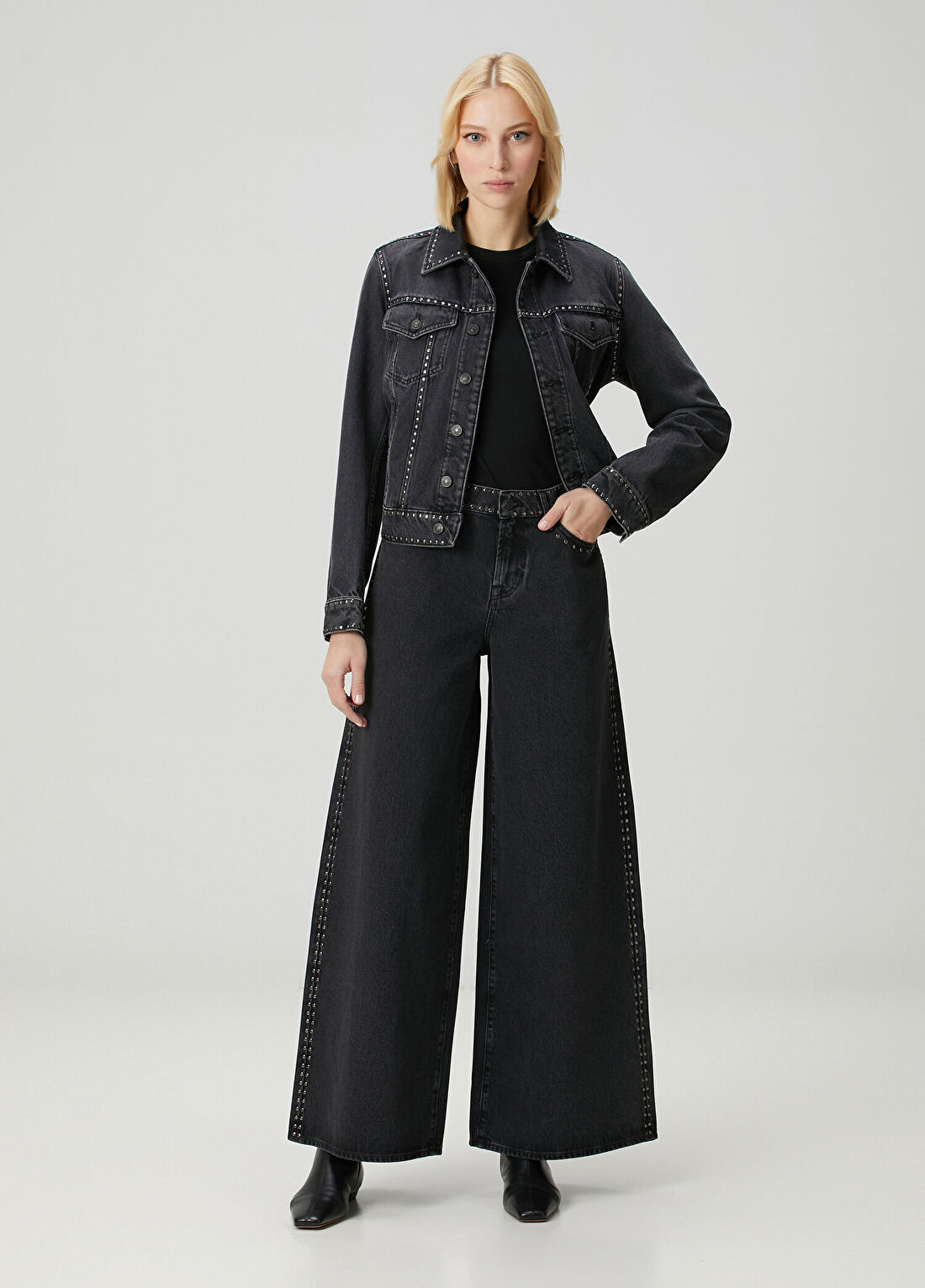 7 For All Mankind Antrasit Troklu Jean Pantolon