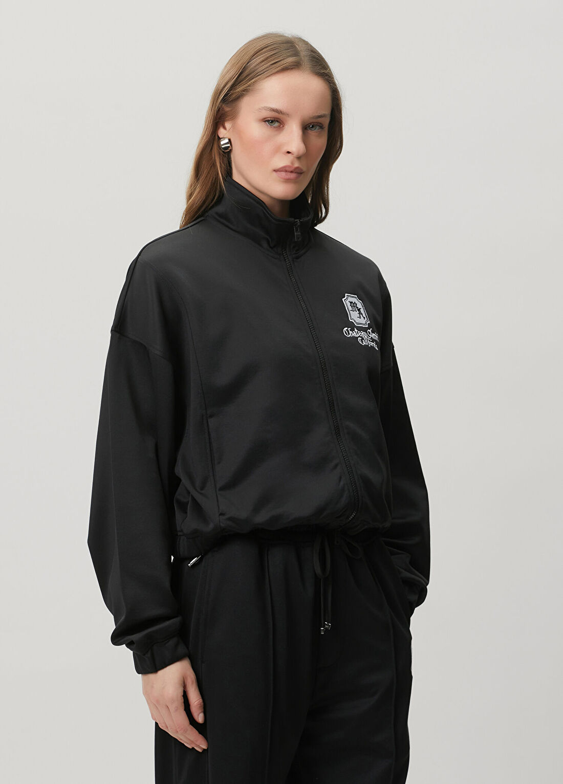 Amiri Siyah Fermuarlı Sweatshirt görsel 3