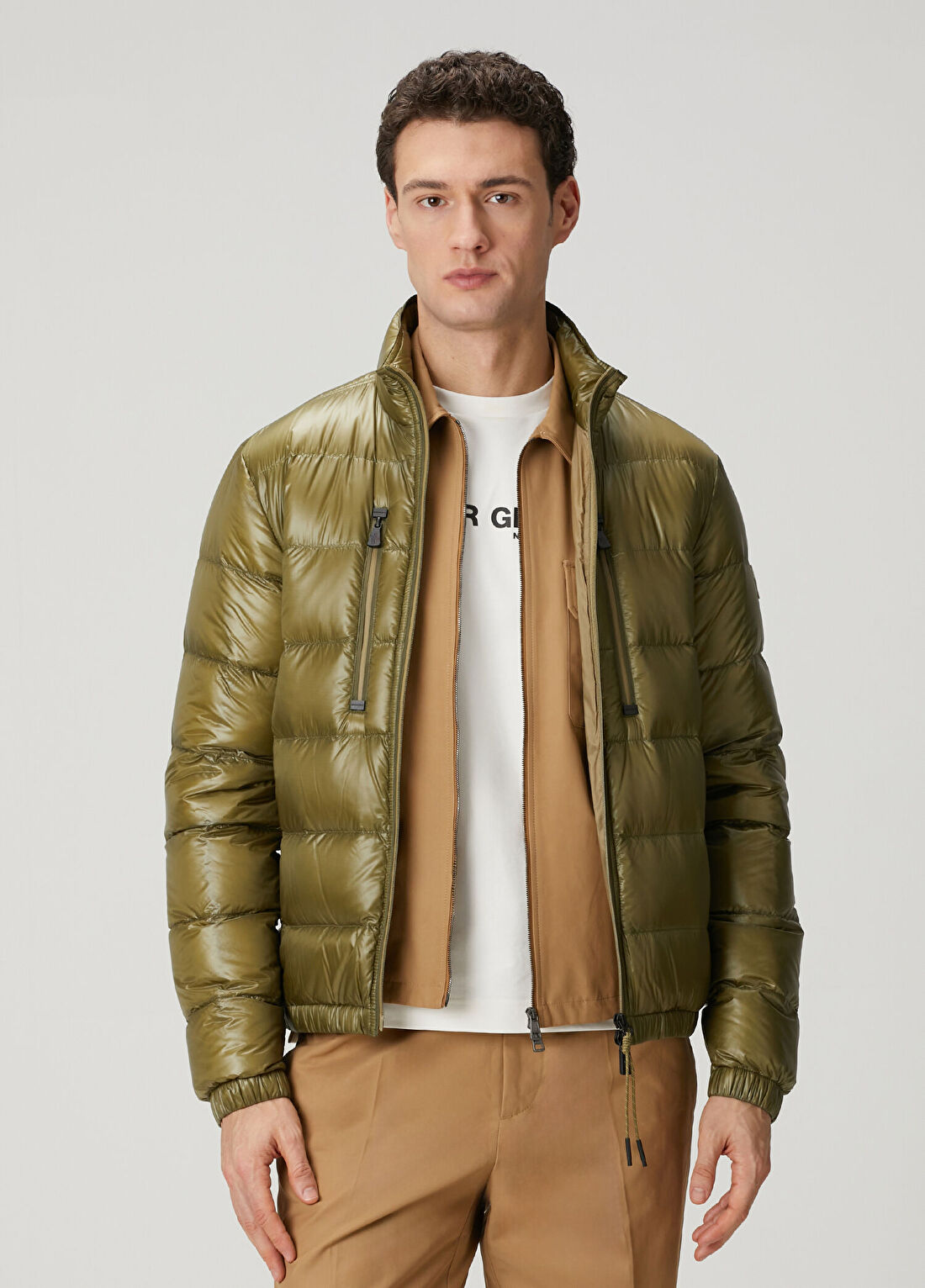 Moncler Grenoble Haki Puff Mont