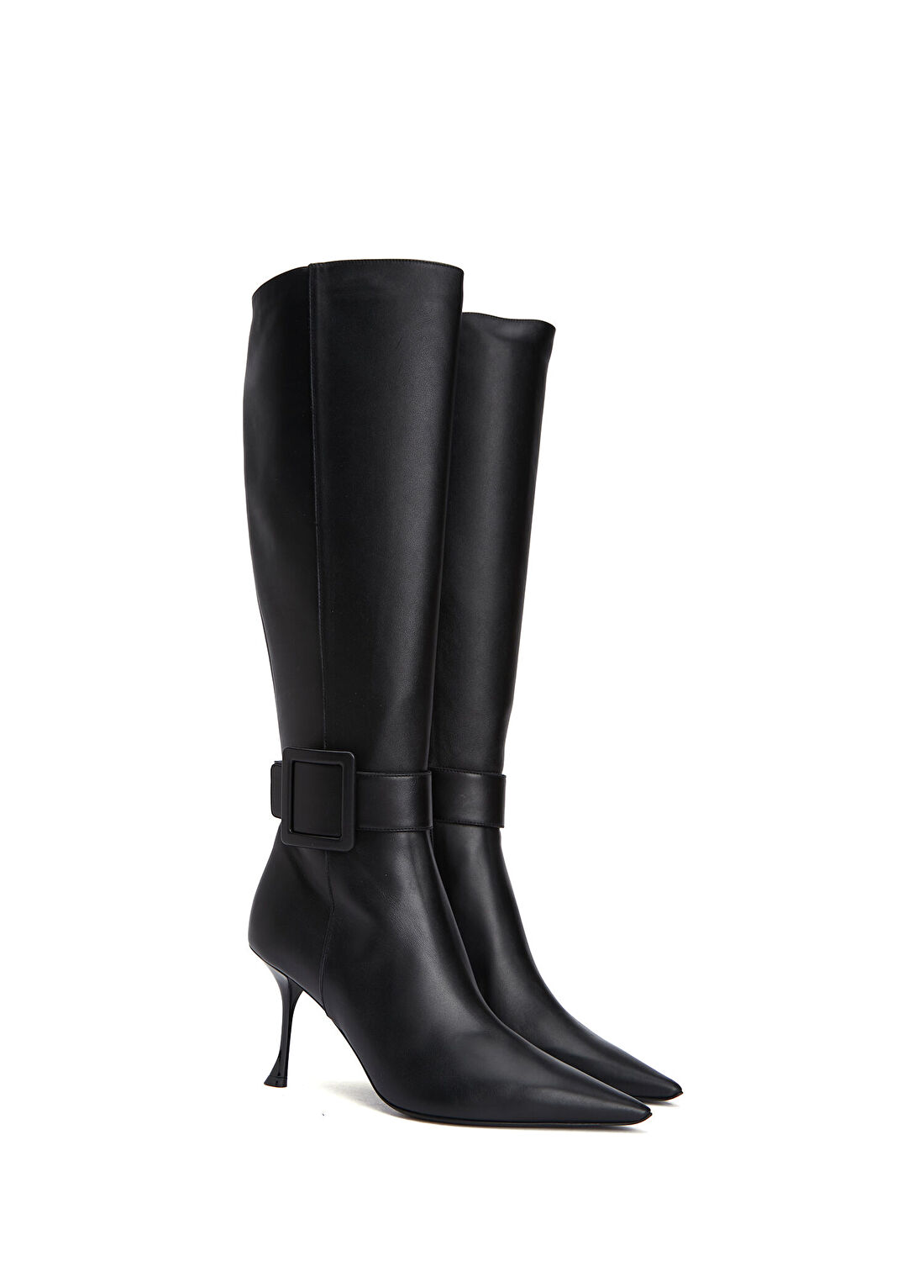 Roger Vivier Viv Ville Siyah Kadın Deri Çizme görsel 2