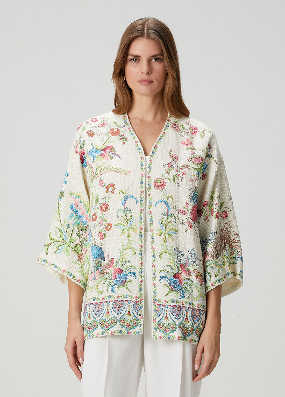 Etro Kırık Beyaz Çiçekli Bluz