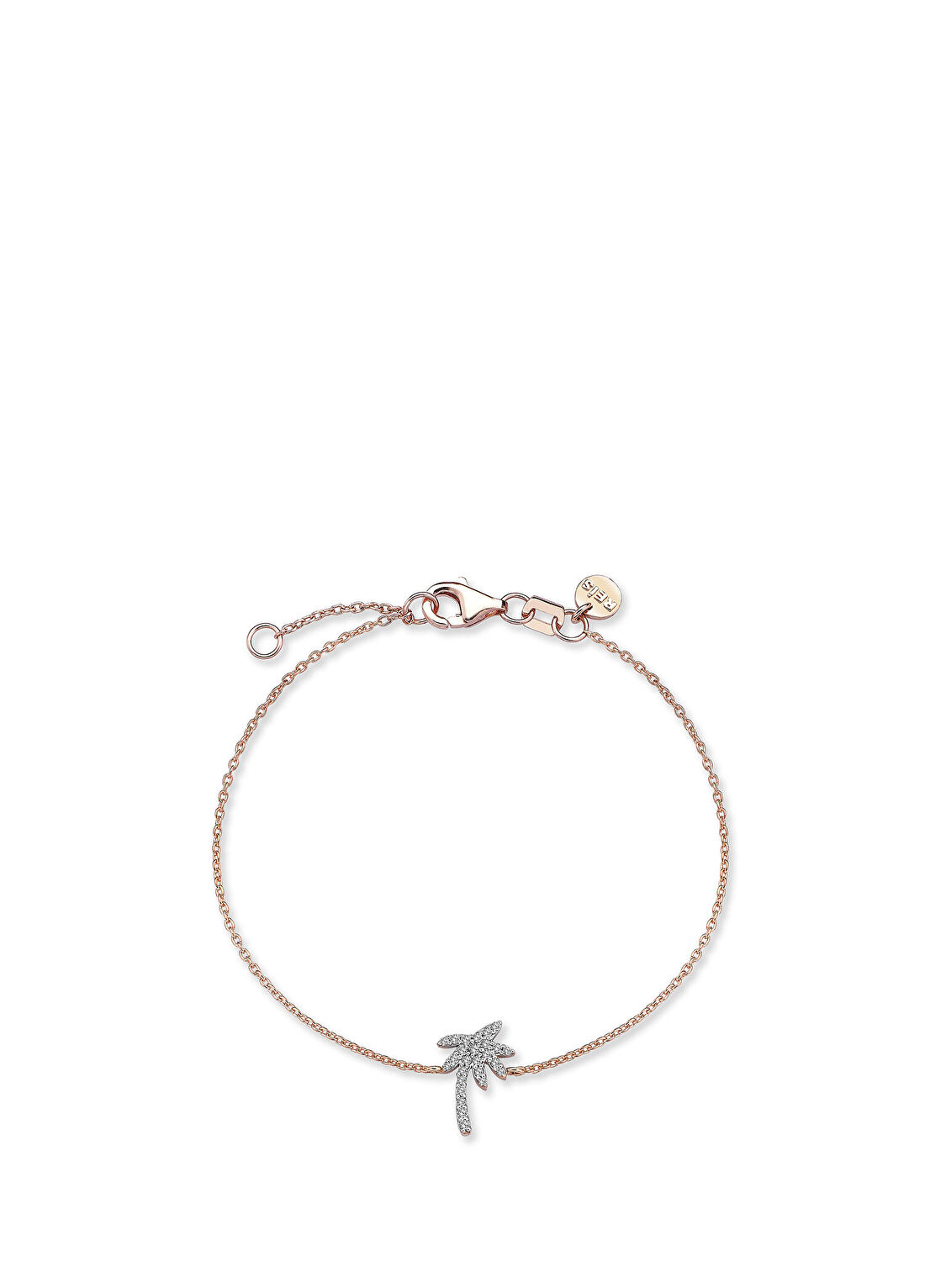 Reis Kuyumculuk Prego Palm Bangle 14 Ayar Kadın Pırlanta Bileklik