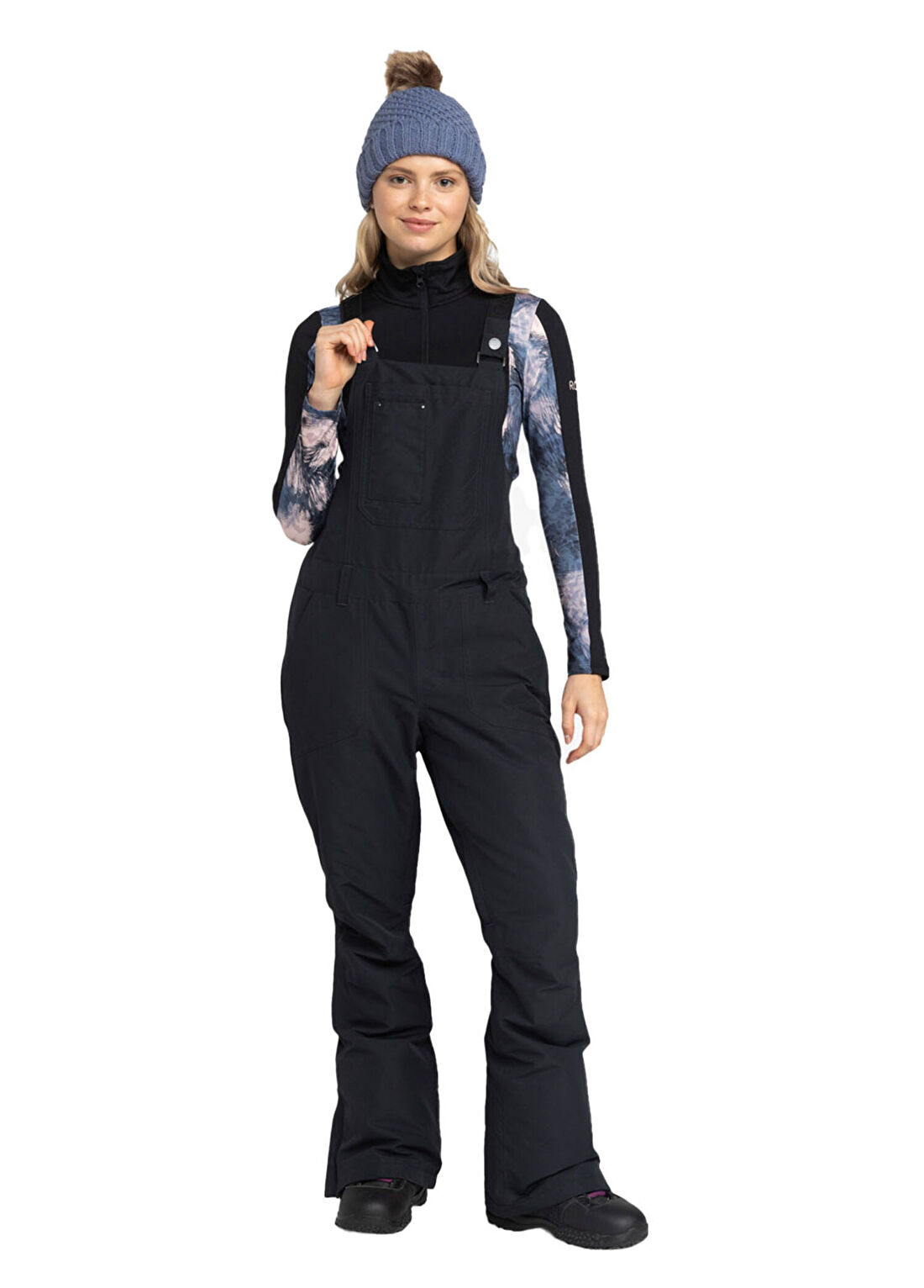 Roxy Rideout Bib Siyah Kadın Snowboard Pantolonu