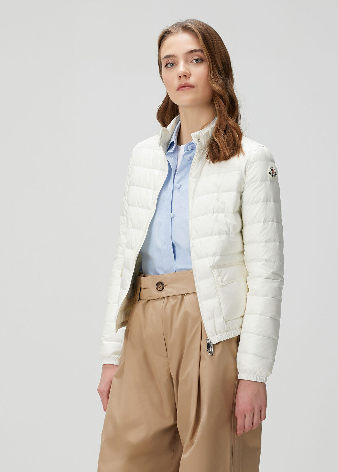 Moncler Lans Beyaz Mont