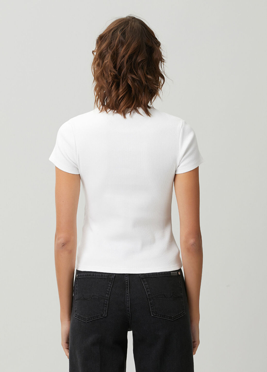 Off-White Beyaz Logolu T-shirt görsel 4