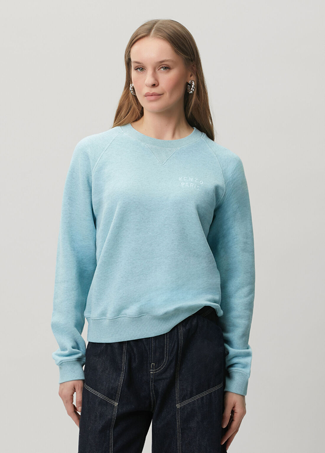 Kenzo Boke Heart Turkuaz Sweatshirt