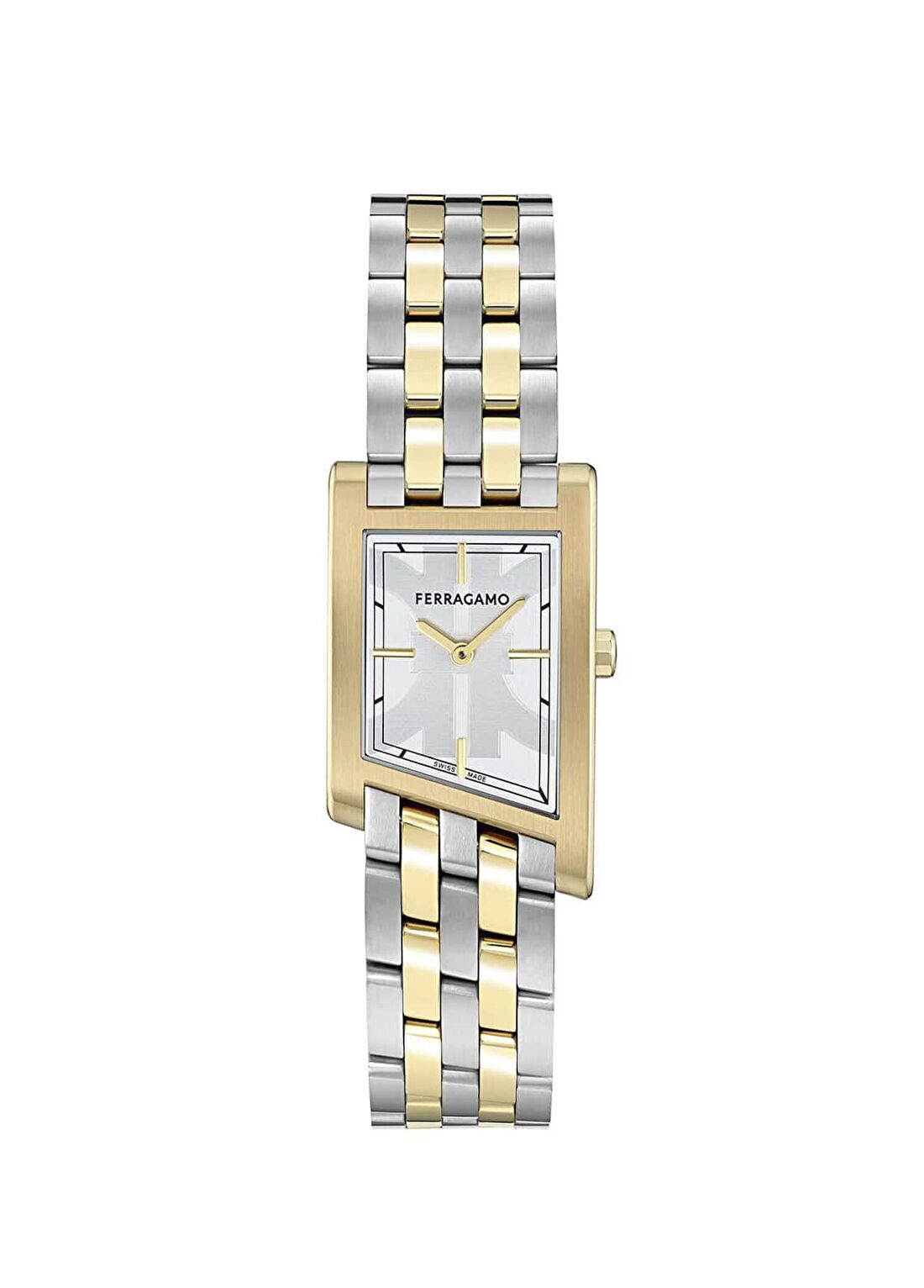 Ferragamo SFNU00526 Altın Rengi Metalik Gri Çelik Erkek Kol Saati