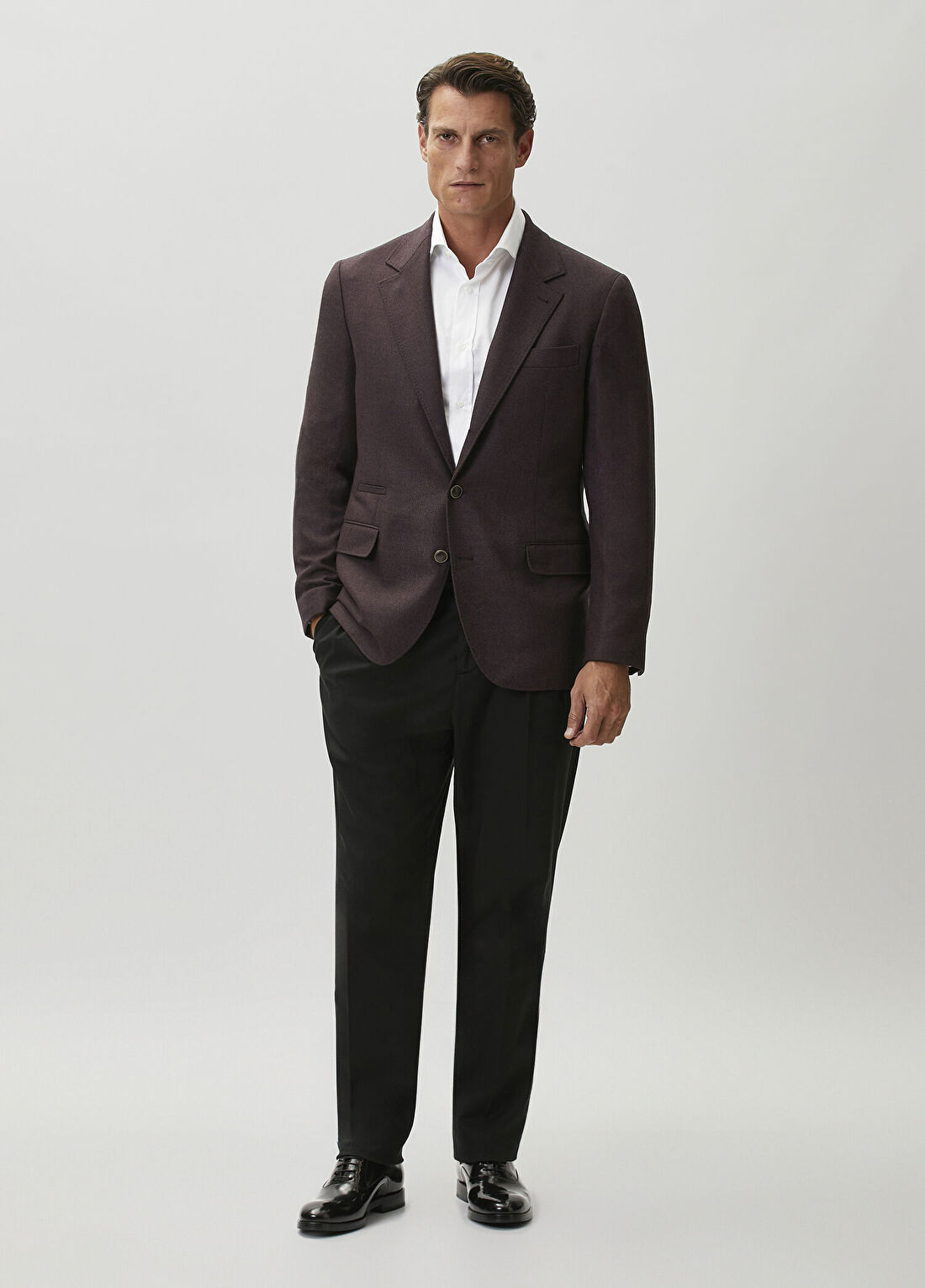Brunello Cucinelli Siyah Çift Pilili Pantolon