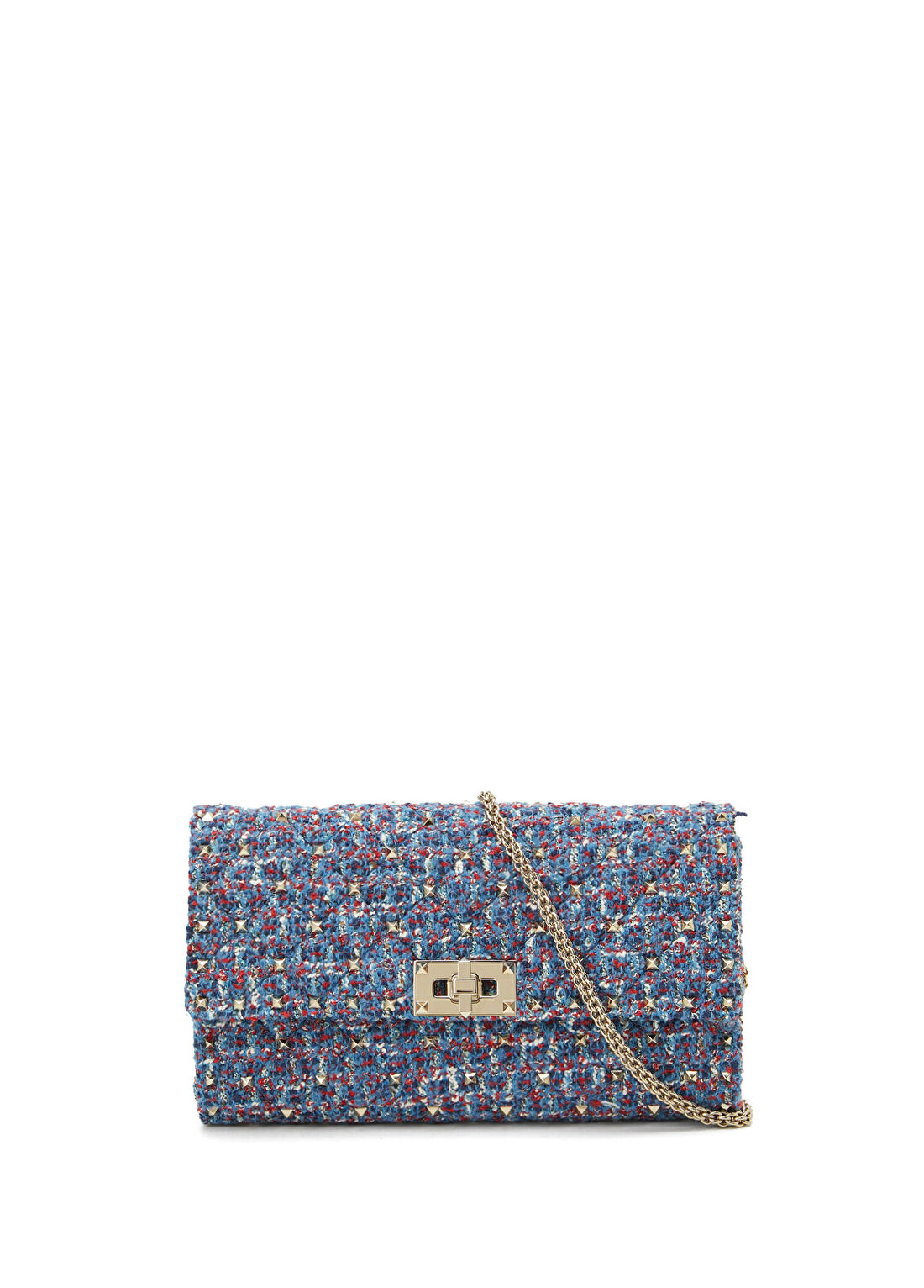 Valentino Garavani Rockstud Spike Small Mavi Kadın Tüvit Çanta