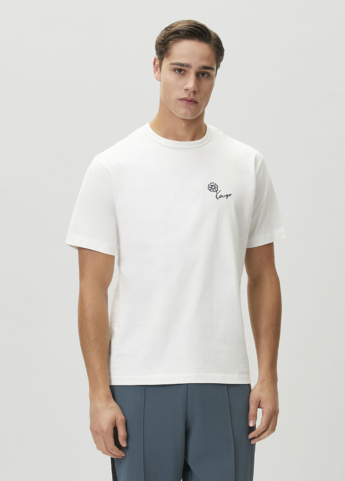 Kenzo Tulip Classic Kırık Beyaz T-shirt