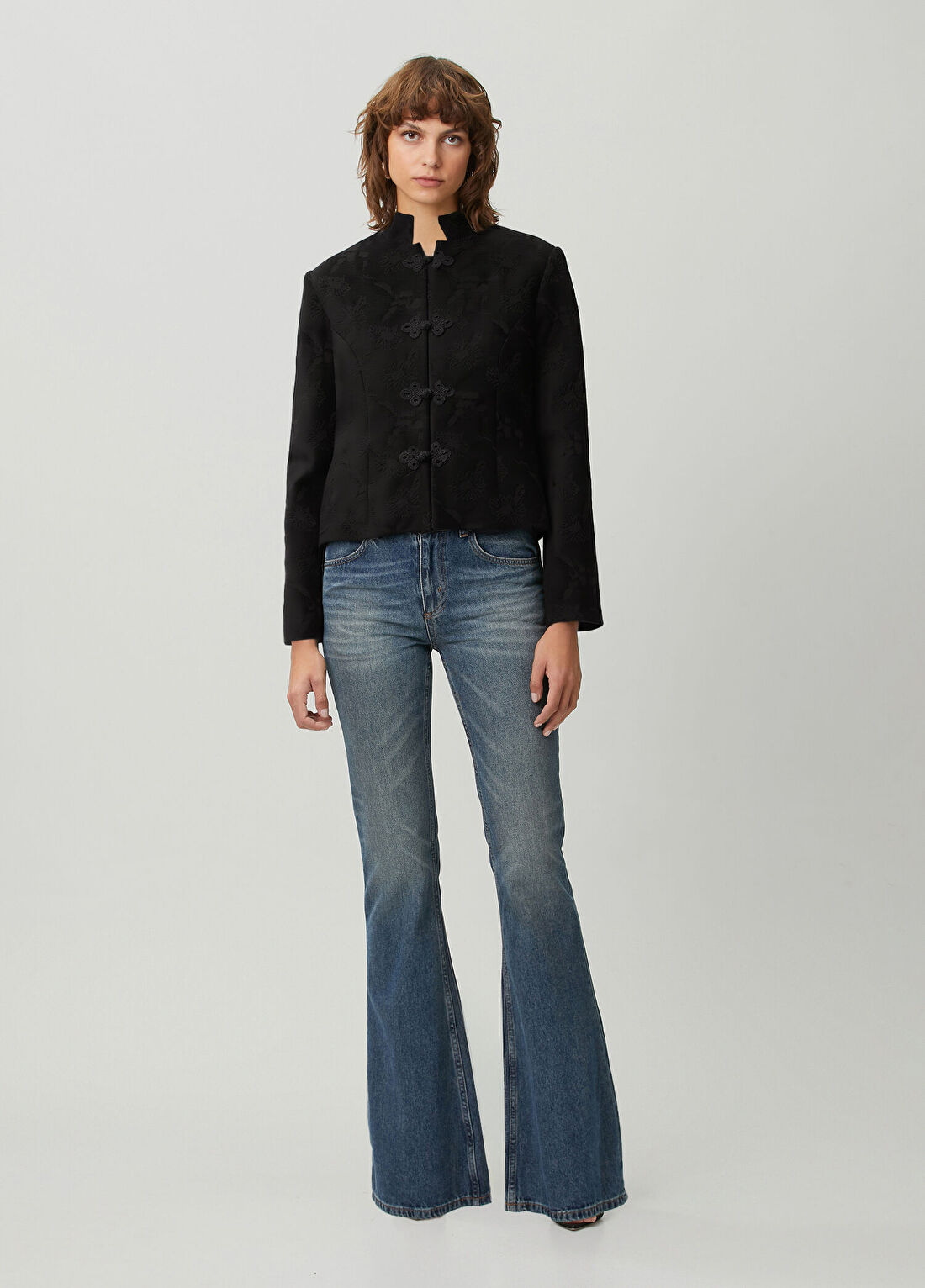 Academia Indigo Flared Jean Pantolon