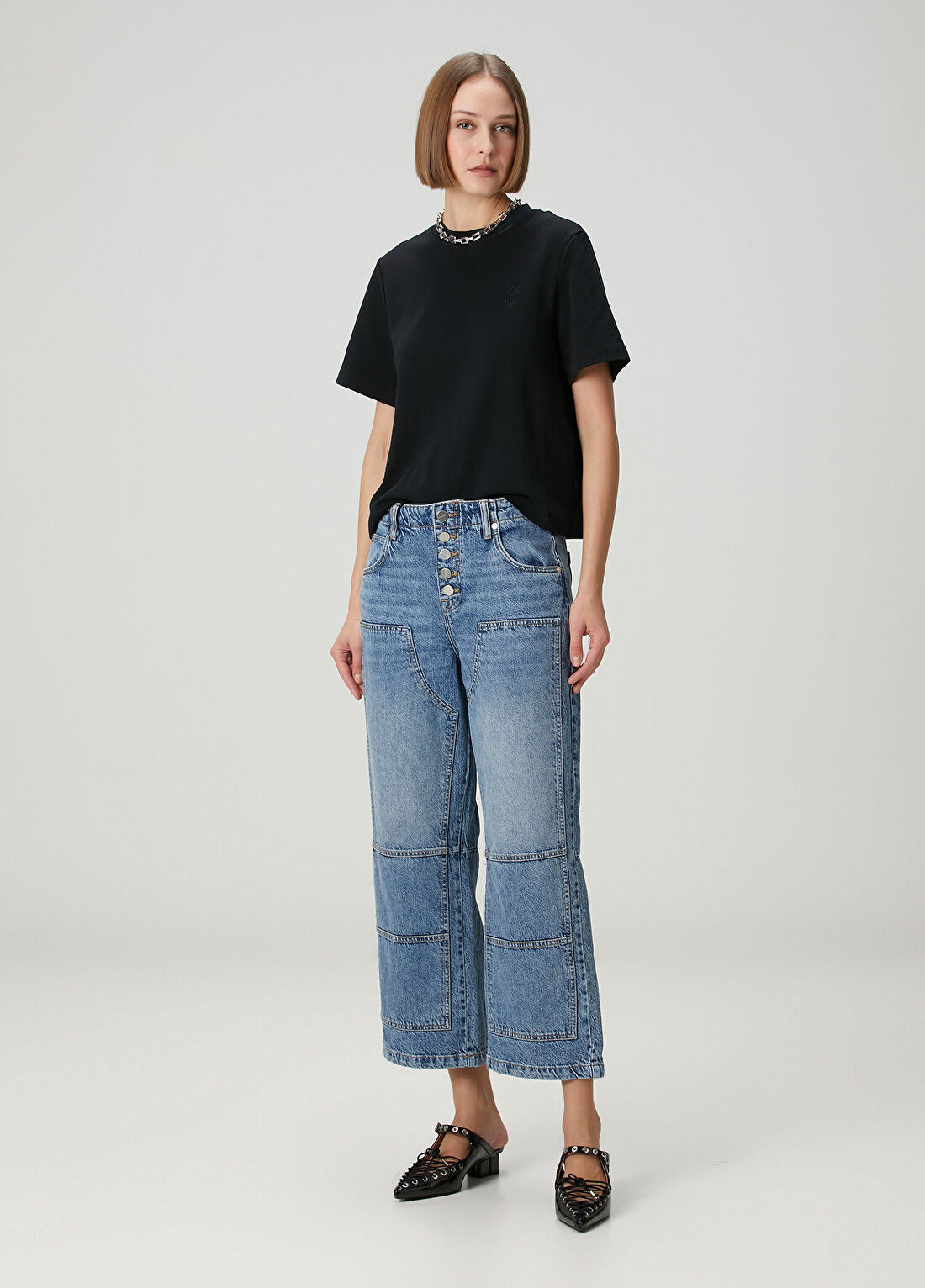 AllSaints Mavi Jean Pantolon