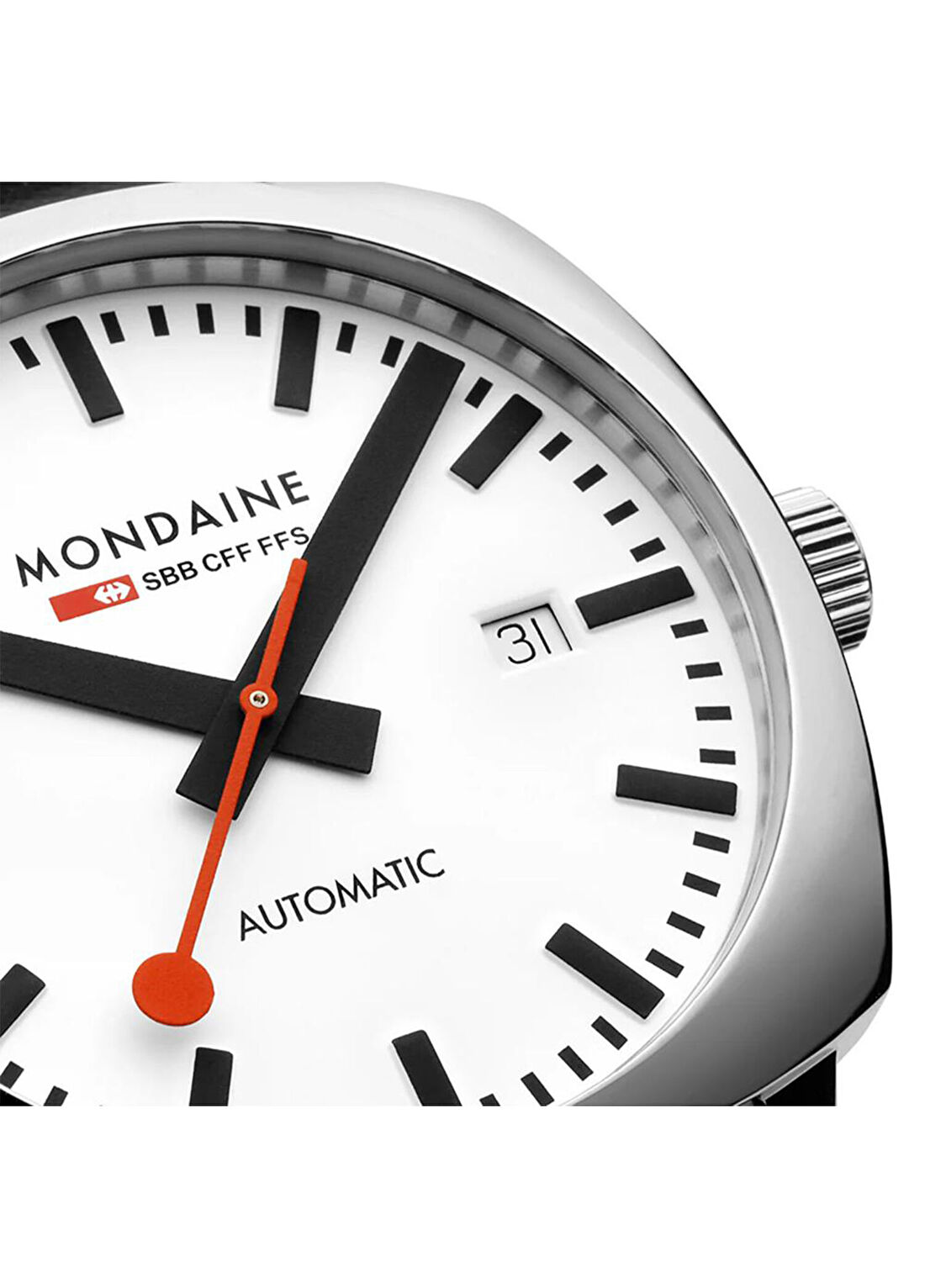 Mondaine Grand Cushion MSL.3961B.LBV Siyah Deri Erkek Kol Saati görsel 4