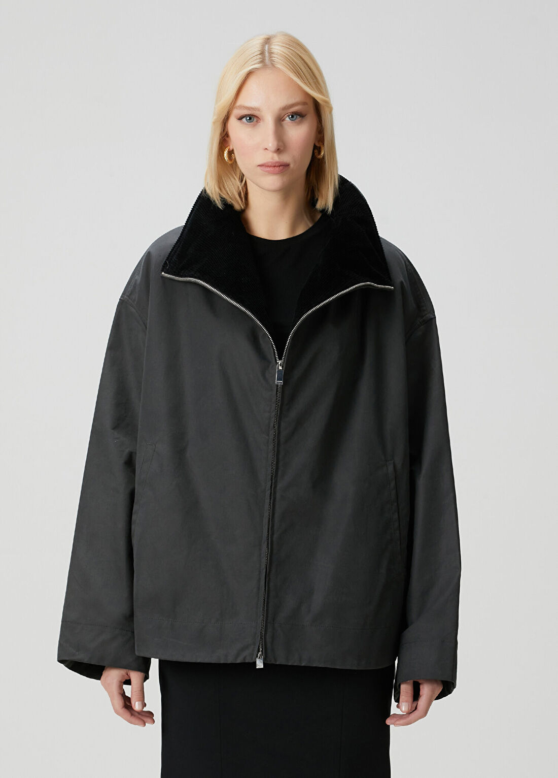Toteme Siyah Oversize Ceket
