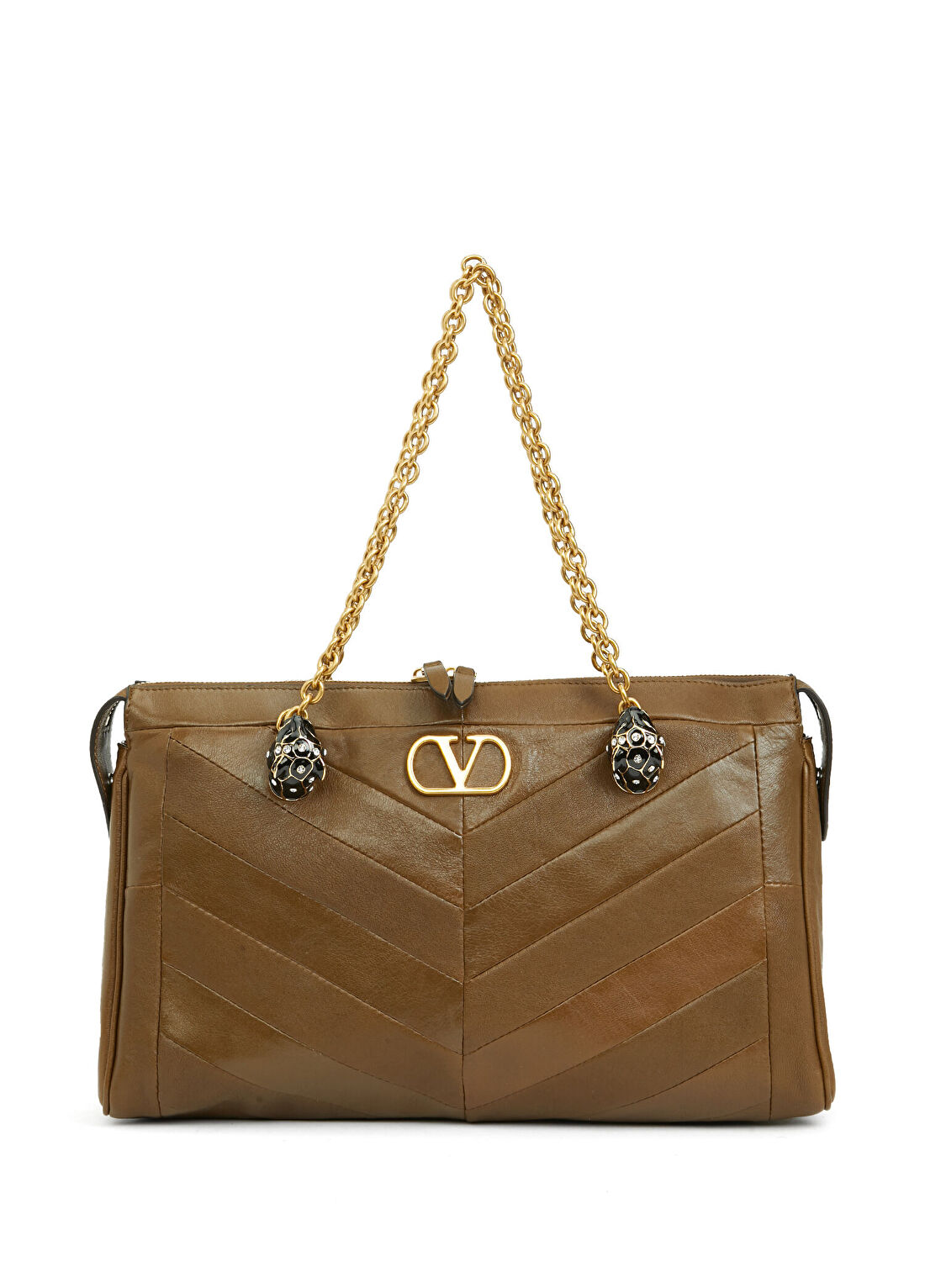 Valentino Garavani Growl Medium Kadın Deri Alışveriş Çantası