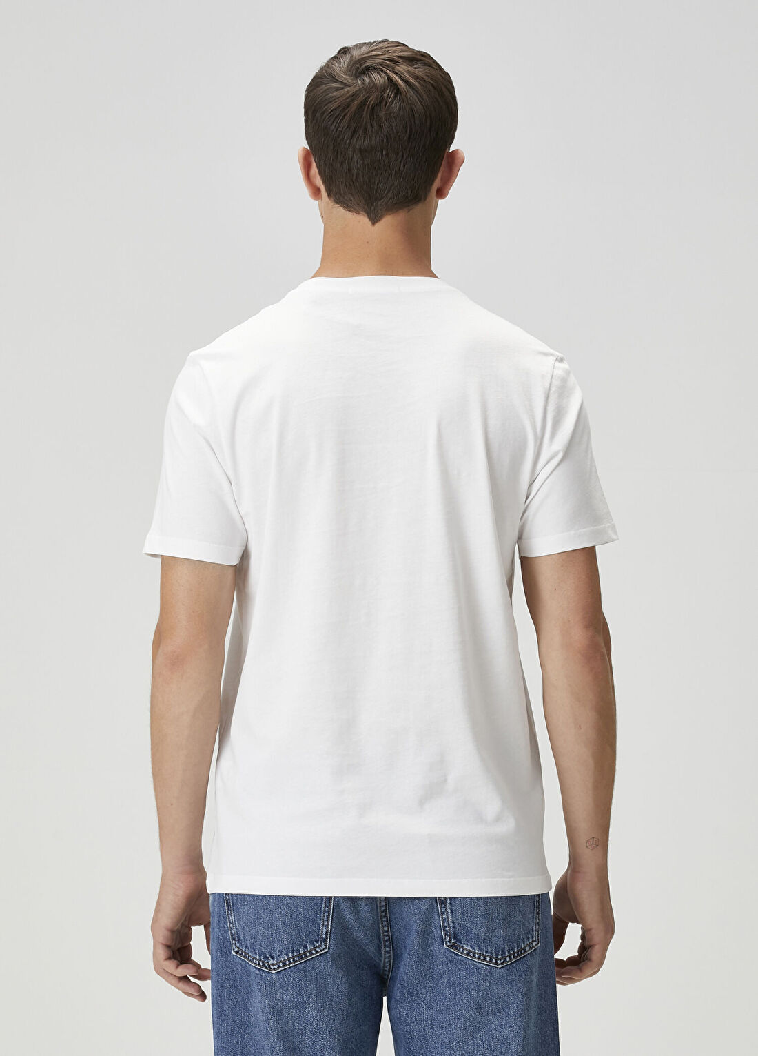 Beymen Collection Beyaz Basic T-shirt görsel 4