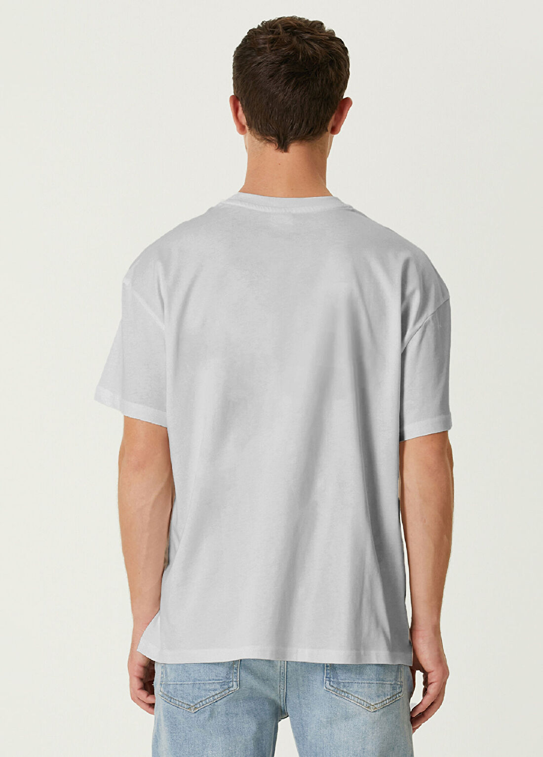 Turn & Bake Teardrop Baskılı Gri Kısa Kollu Erkek T-Shirt görsel 2