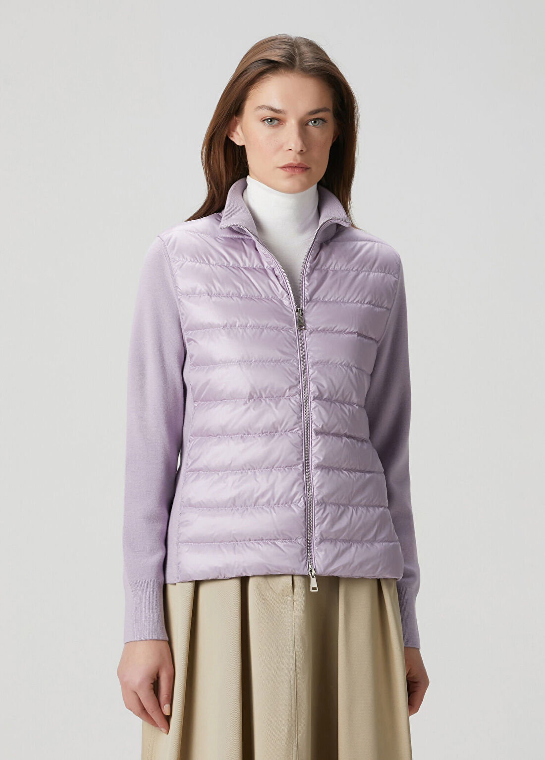 Moncler Lila Dolgulu Hırka