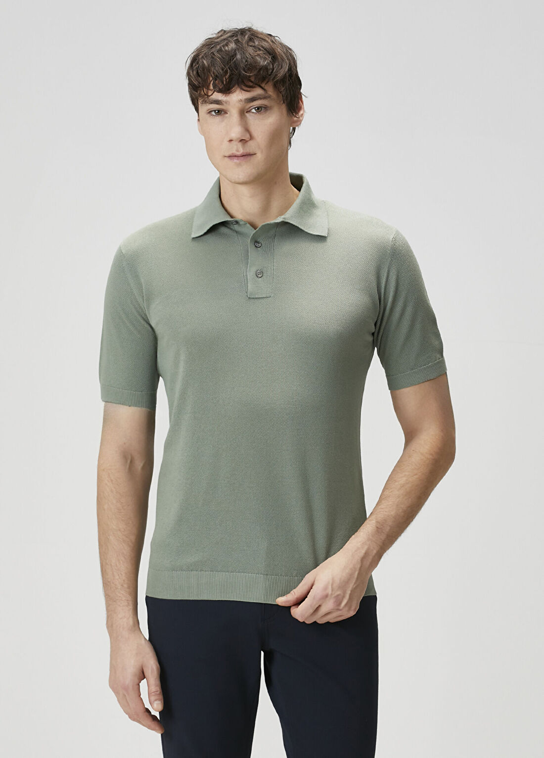 Lardini Haki Polo Yaka Triko