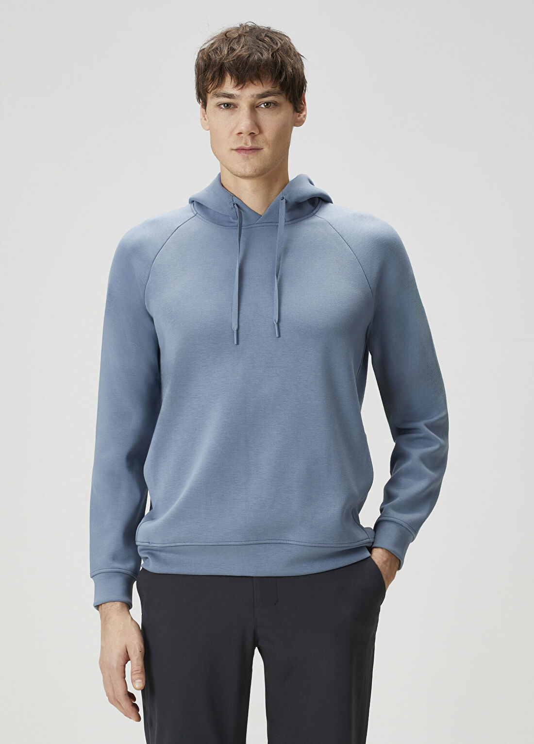 lululemon Smooth Spacer Mavi Kapüşonlu Sweatshirt