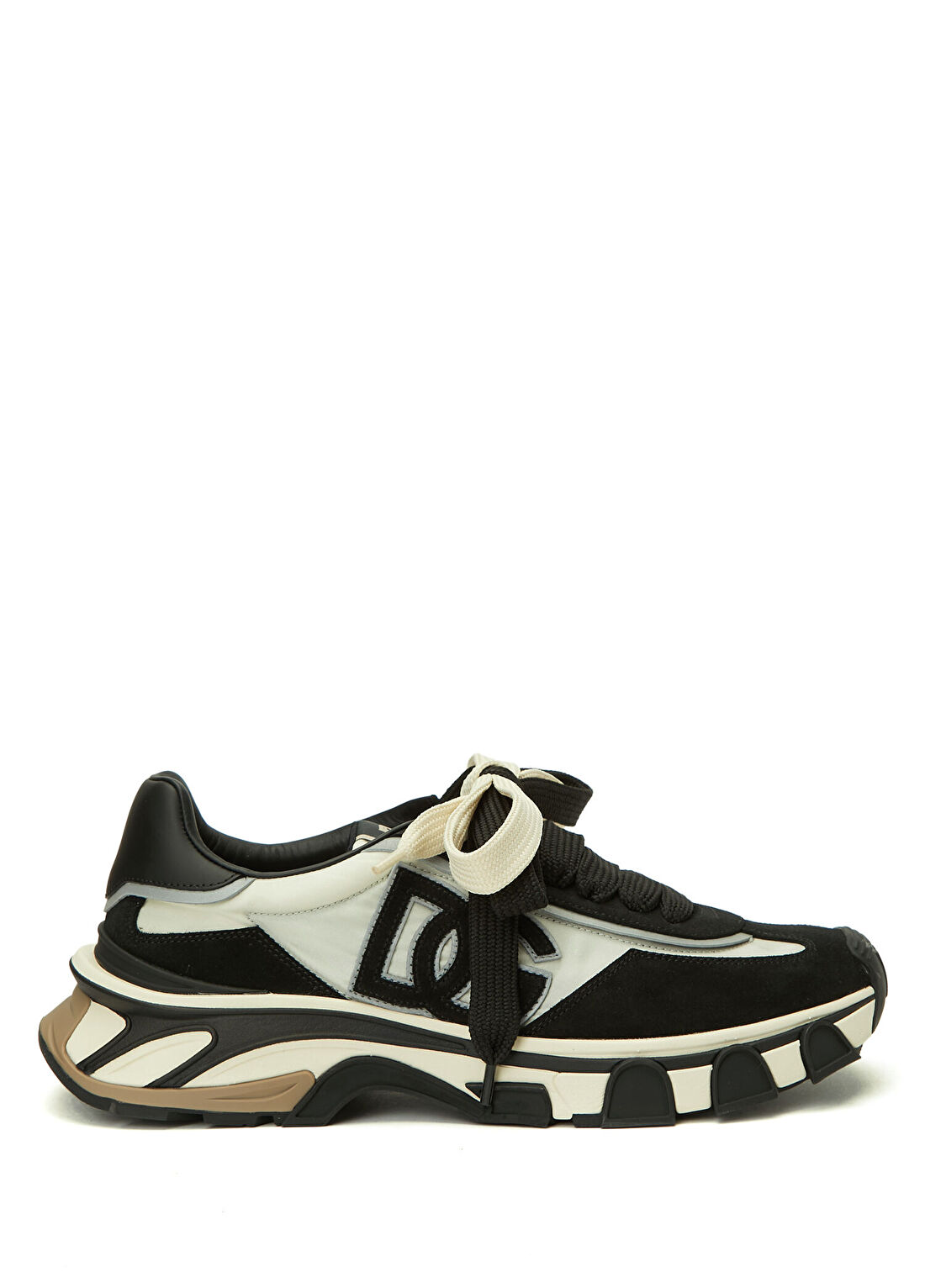 Dolce&Gabbana Siyah Beyaz Erkek Deri Sneaker