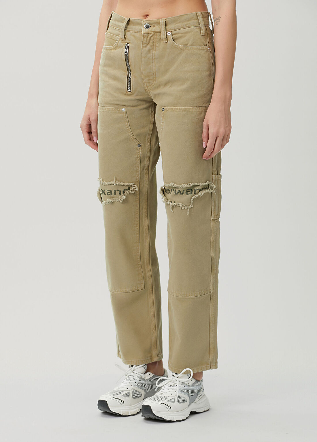 Alexander Wang Haki Jean Pantolon görsel 3