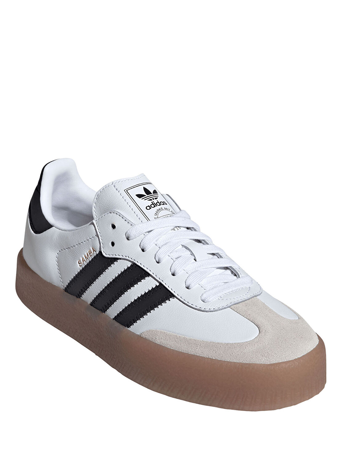 Adidas Sambae Siyah Beyaz Kadın Deri Sneaker görsel 2