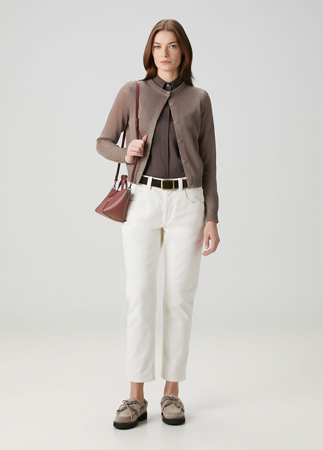 Brunello Cucinelli Ekru Jean Pantolon