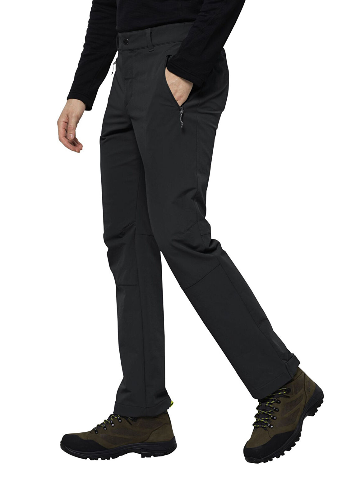 Jack Wolfskin Activate XT M Antrasit Erkek Spor Pantolon görsel 2