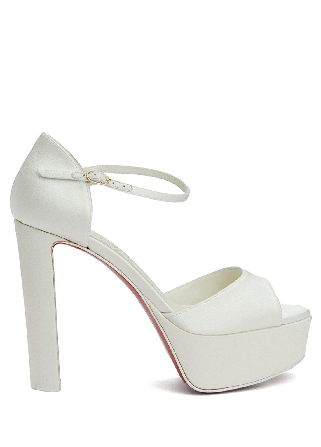Christian Louboutin Kırık Beyaz Kadın İpek Sandalet