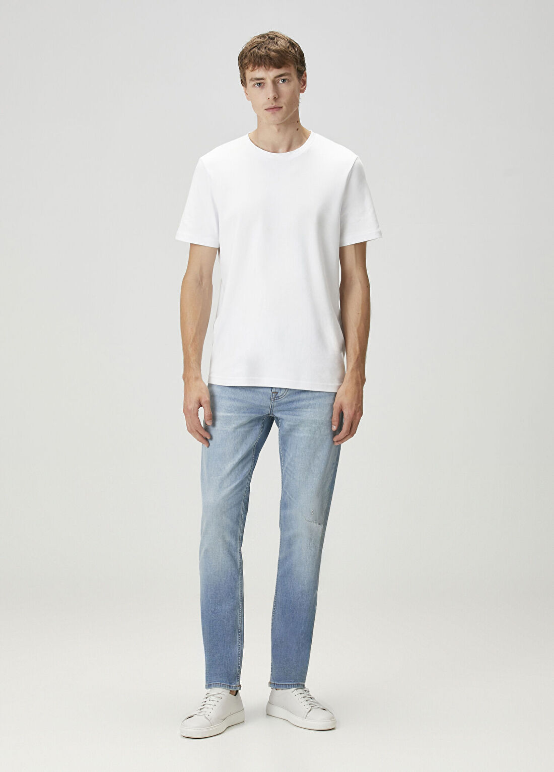 7 For All Mankind Slimmy Tapered Açık Mavi Jean Pantolon