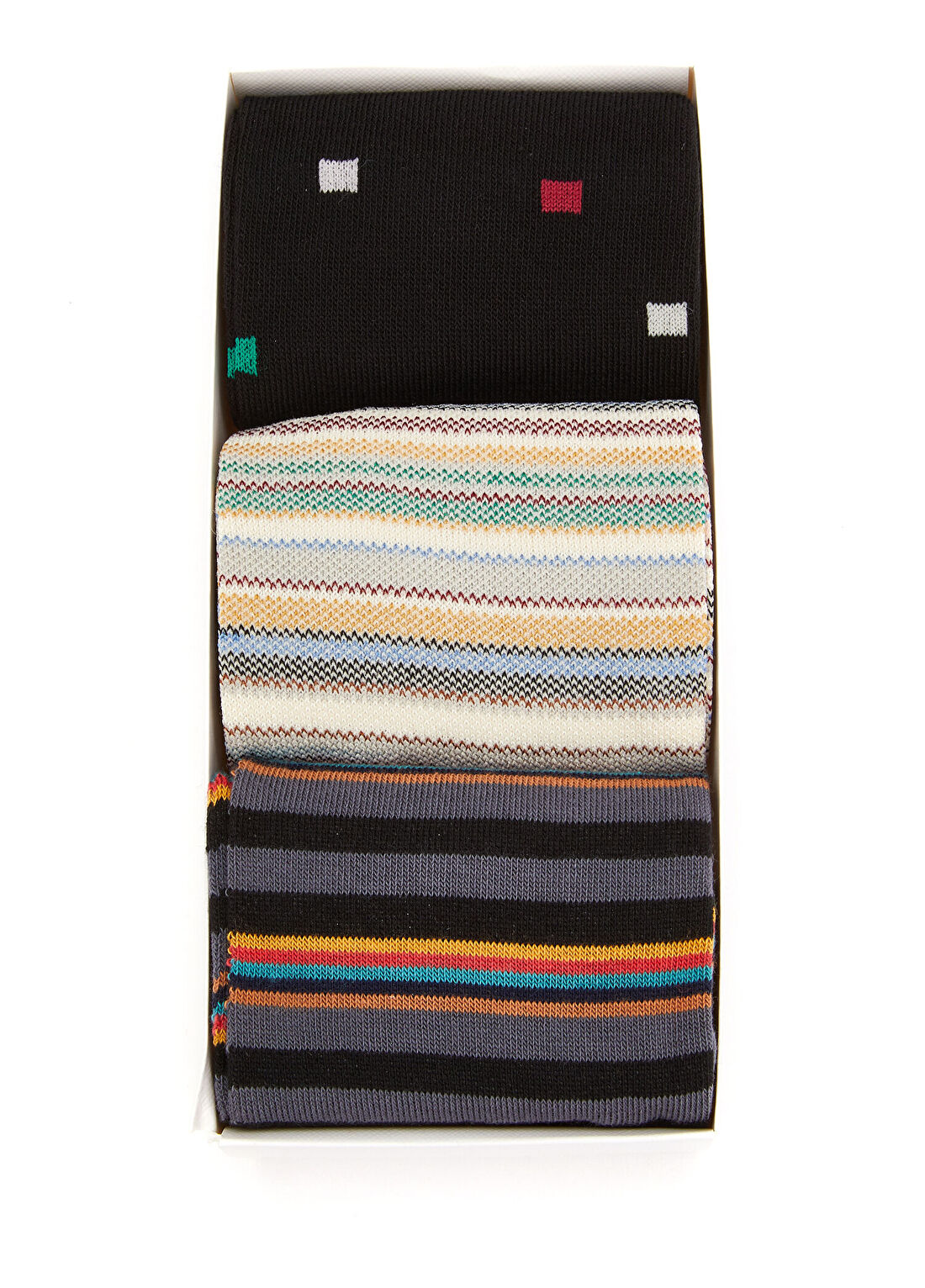 Paul Smith Colorblocked Erkek 3lü Çorap Seti