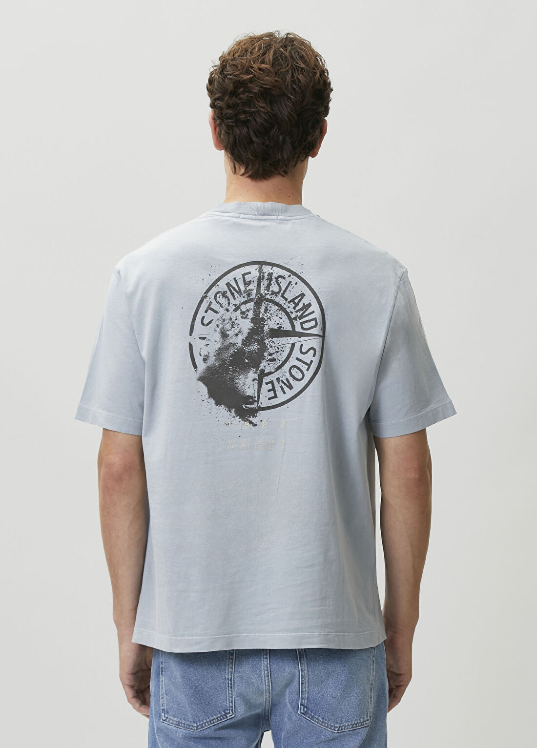 Stone Island Açık Mavi T-shirt görsel 4
