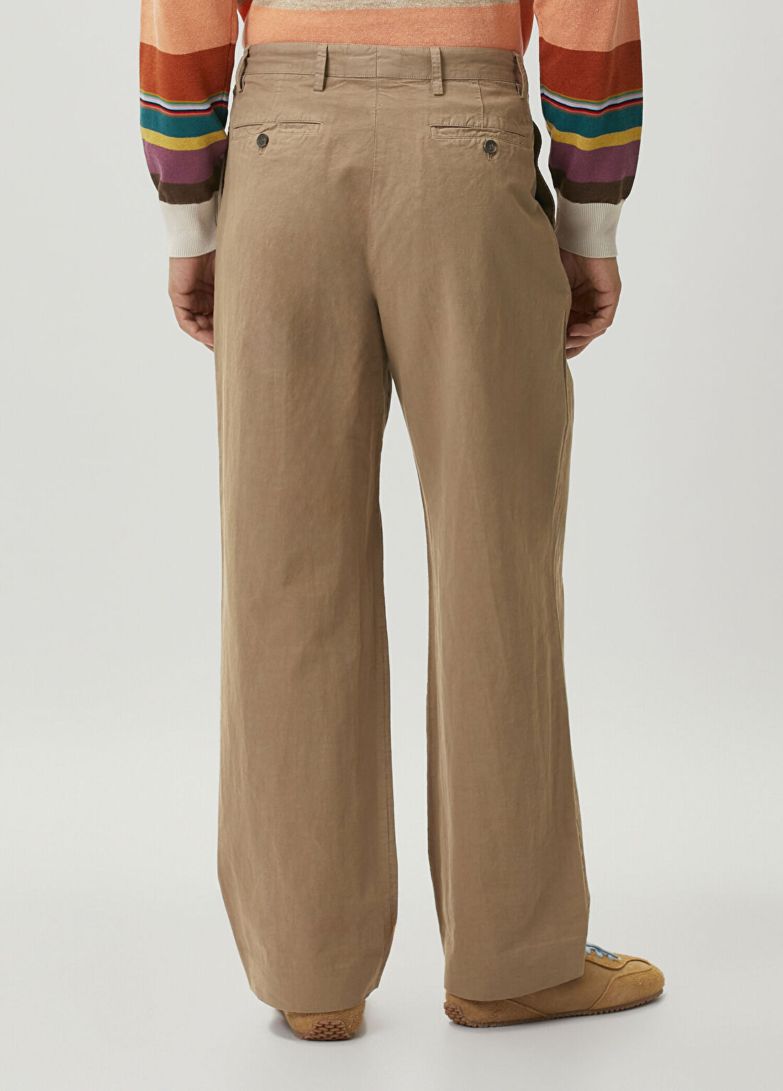 PS Paul Smith Bej Pileli Pantolon görsel 3